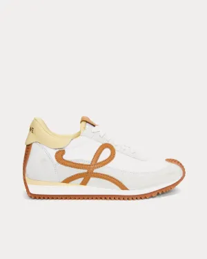 Flow Runner Nylon & Suede White / Medium Concealer Low Top Sneakers