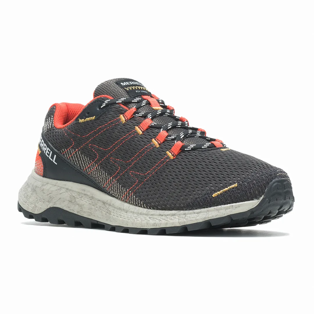 Fly Strike-Black/Tangerine Mens Trail Running Shoes