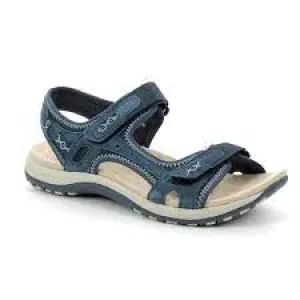 Free Spirit Frisco Touch Fasten Sandal Navy Blue 40534