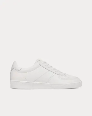 Geode Leather White Low Top Sneakers