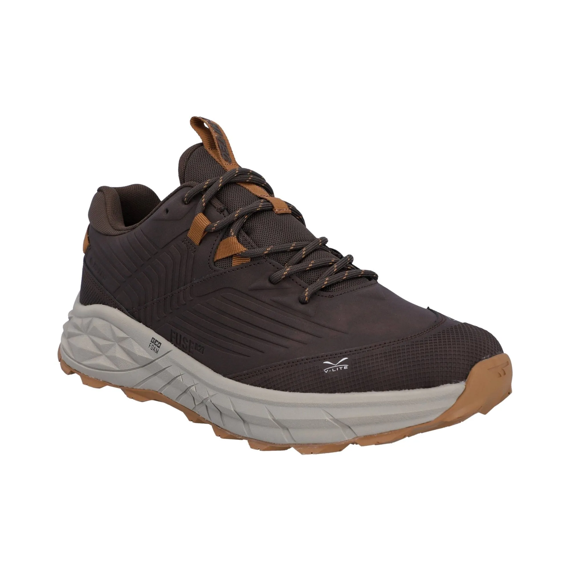 Hi-Tec Fuse Trek Mens Hiking Shoe - Chocolate Brown/Timber Wolf