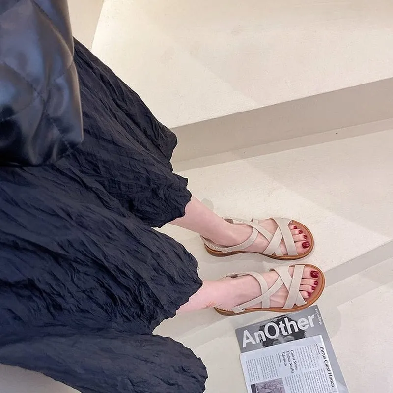 Hook Loop Female Flat Shoes