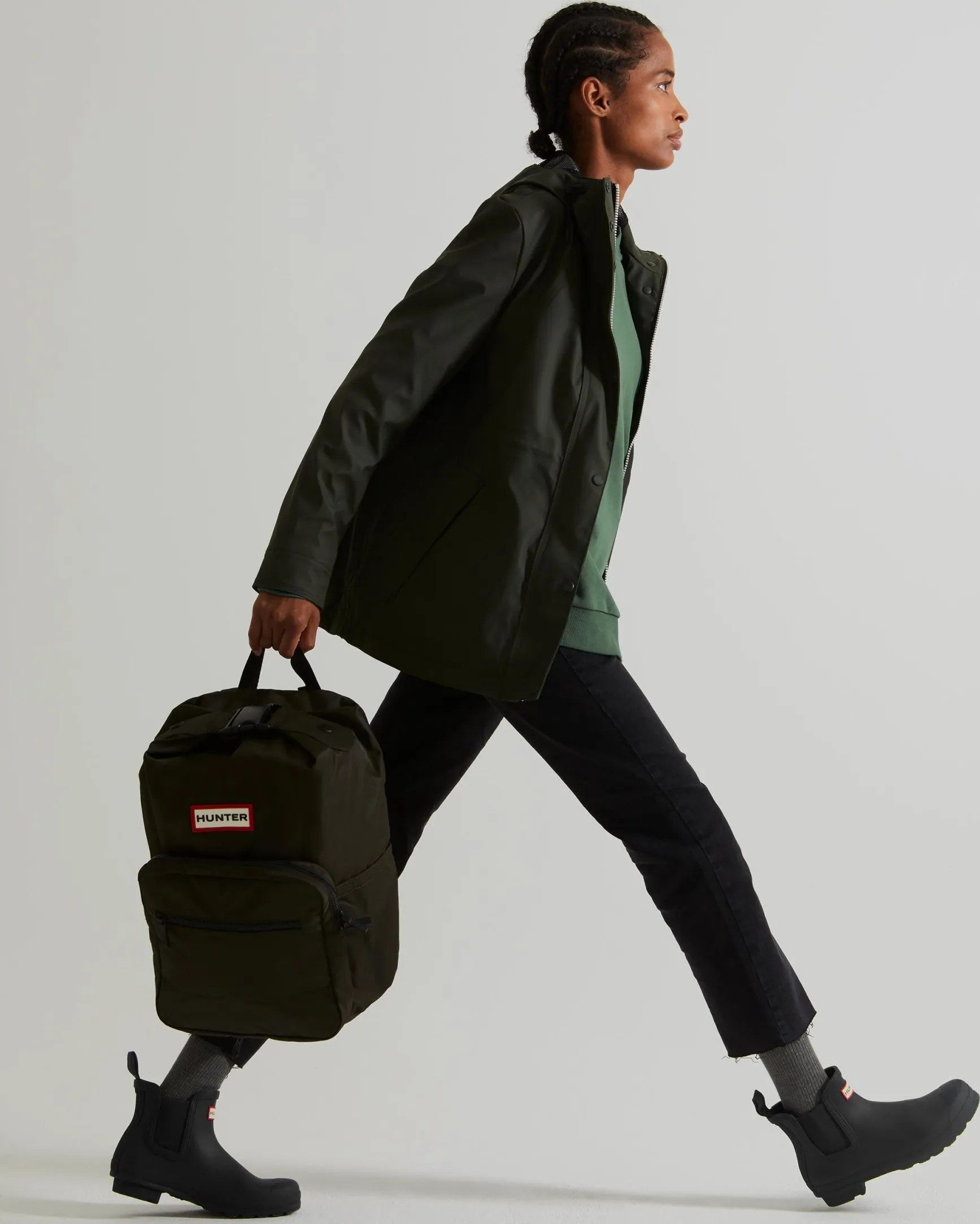 HUNTER Women´s Lightweight Rubberised Jacket Dark Olive | Buy HUNTER Women´s Lightweight Rubberised Jacket Dark Olive here | Outnorth