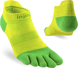 Injinji Men&#x27;s Run Lightweight No-Show Clover | Buy Injinji Men&#x27;s Run Lightweight No-Show Clover here | Outnorth