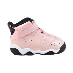 Jordan 6 Rings (TD) Toddlers Shoes Atmosphere-Infrared 23-Black-White