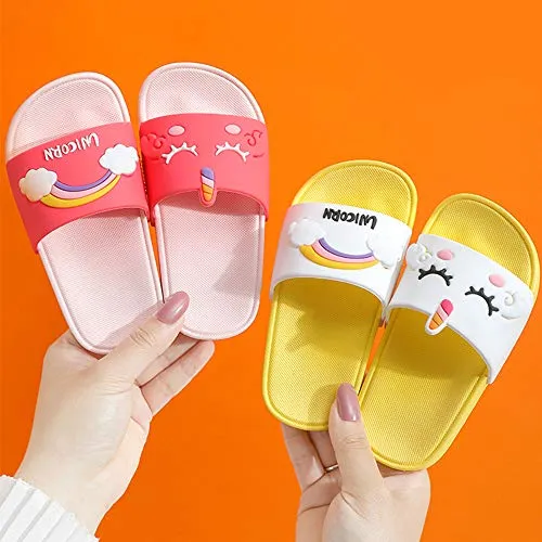 Kids Classic Cute Cartoon Lightweight Sandals (Rainbow Pink)