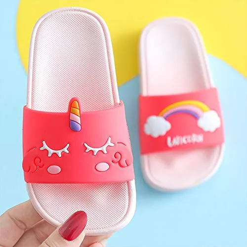 Kids Classic Cute Cartoon Lightweight Sandals (Rainbow Pink)