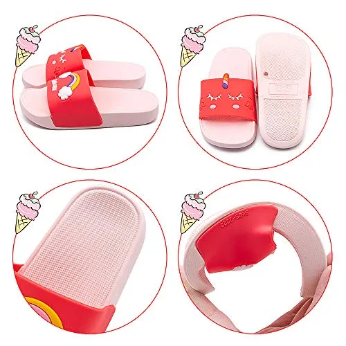 Kids Classic Cute Cartoon Lightweight Sandals (Rainbow Pink)