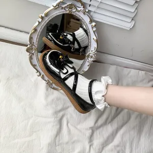 Leather Ankle Strap Shoes