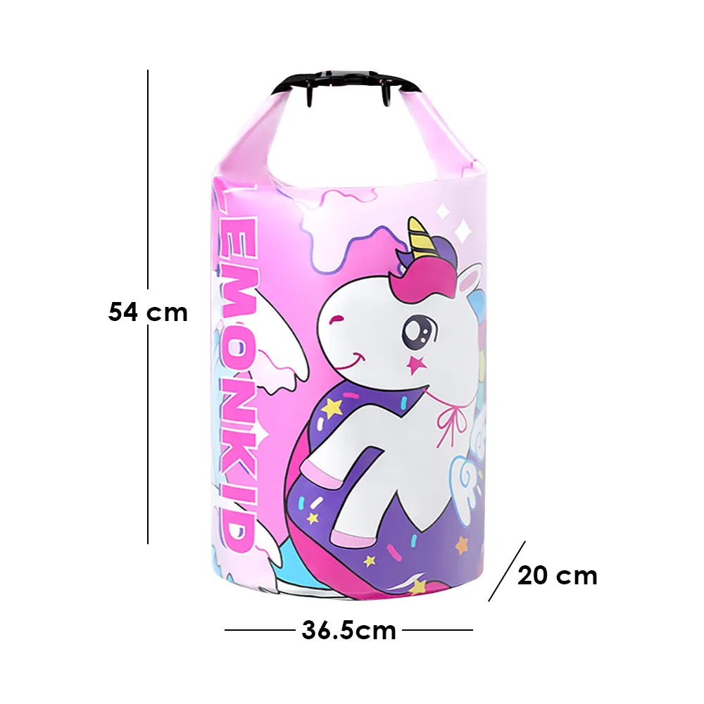 Little Surprise Box, Pink Uni Big Size Clip on & Backpack style Waterproof Swimming Bag/ Beach Bag