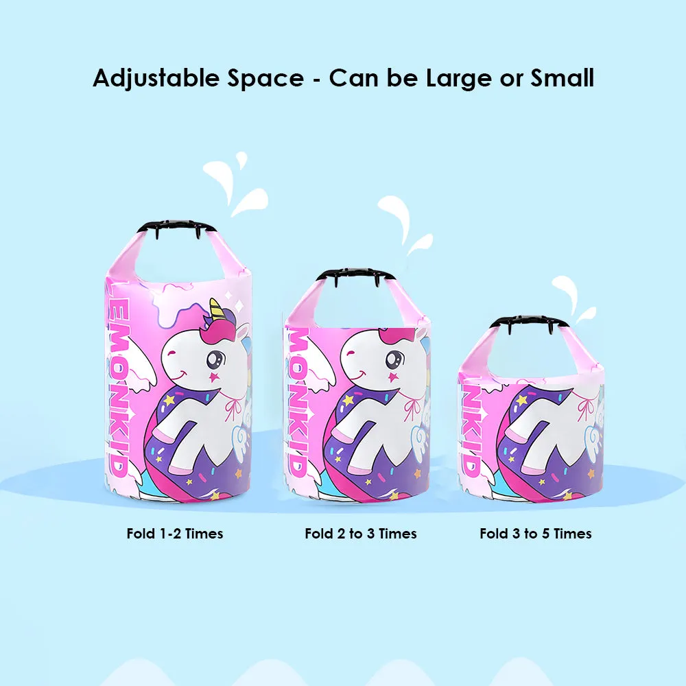 Little Surprise Box, Pink Uni Big Size Clip on & Backpack style Waterproof Swimming Bag/ Beach Bag