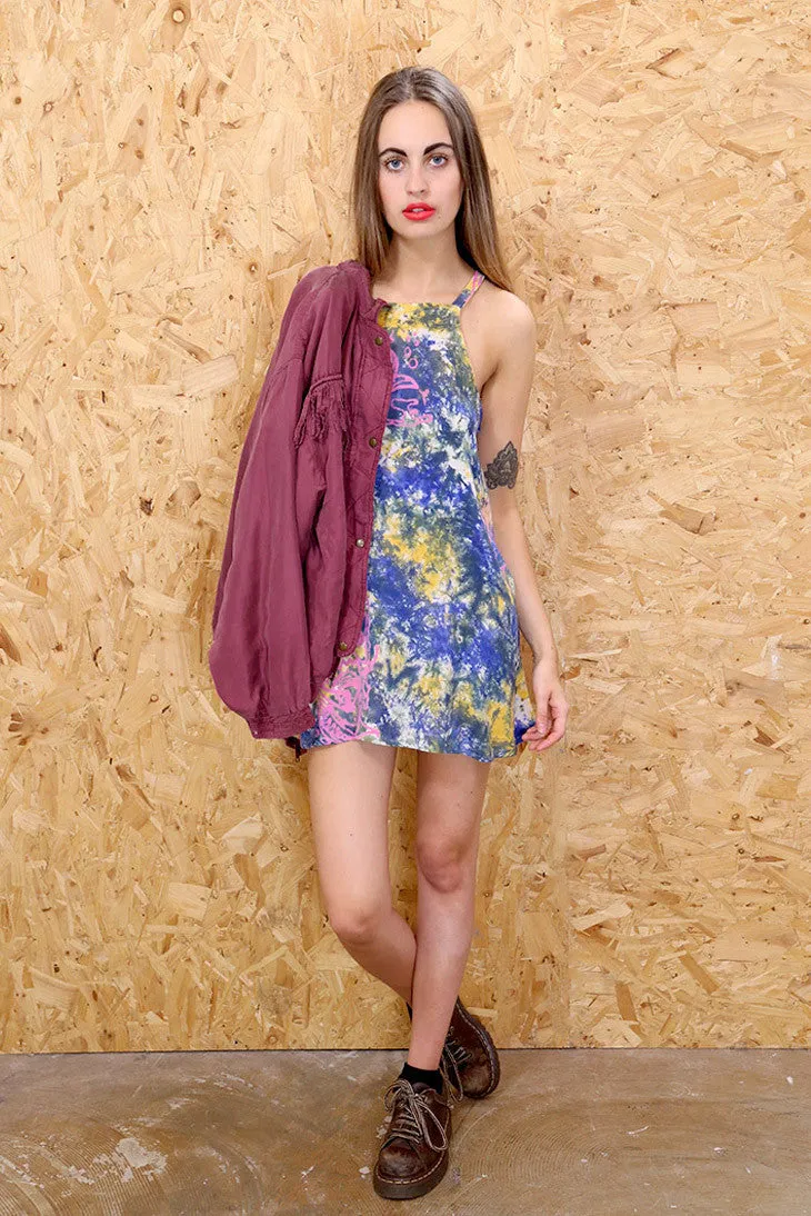 LOOT LABEL Tie Dye Oceans Fish Print Dress