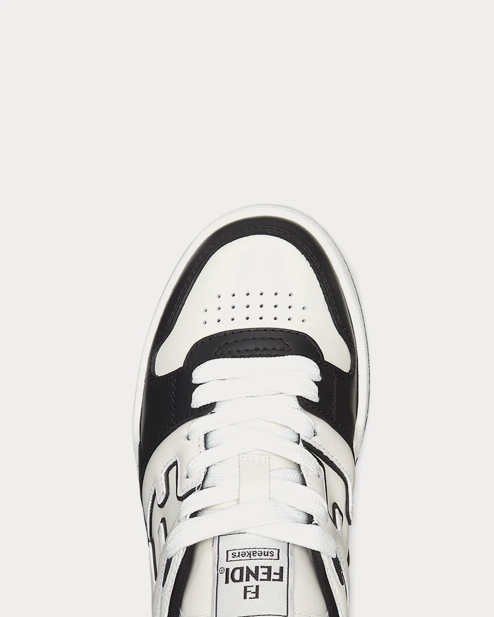 Match Leather Black / White Low Top Sneakers