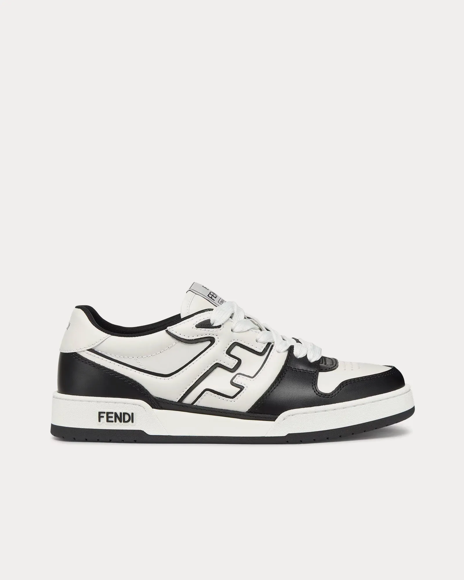 Match Leather Black / White Low Top Sneakers