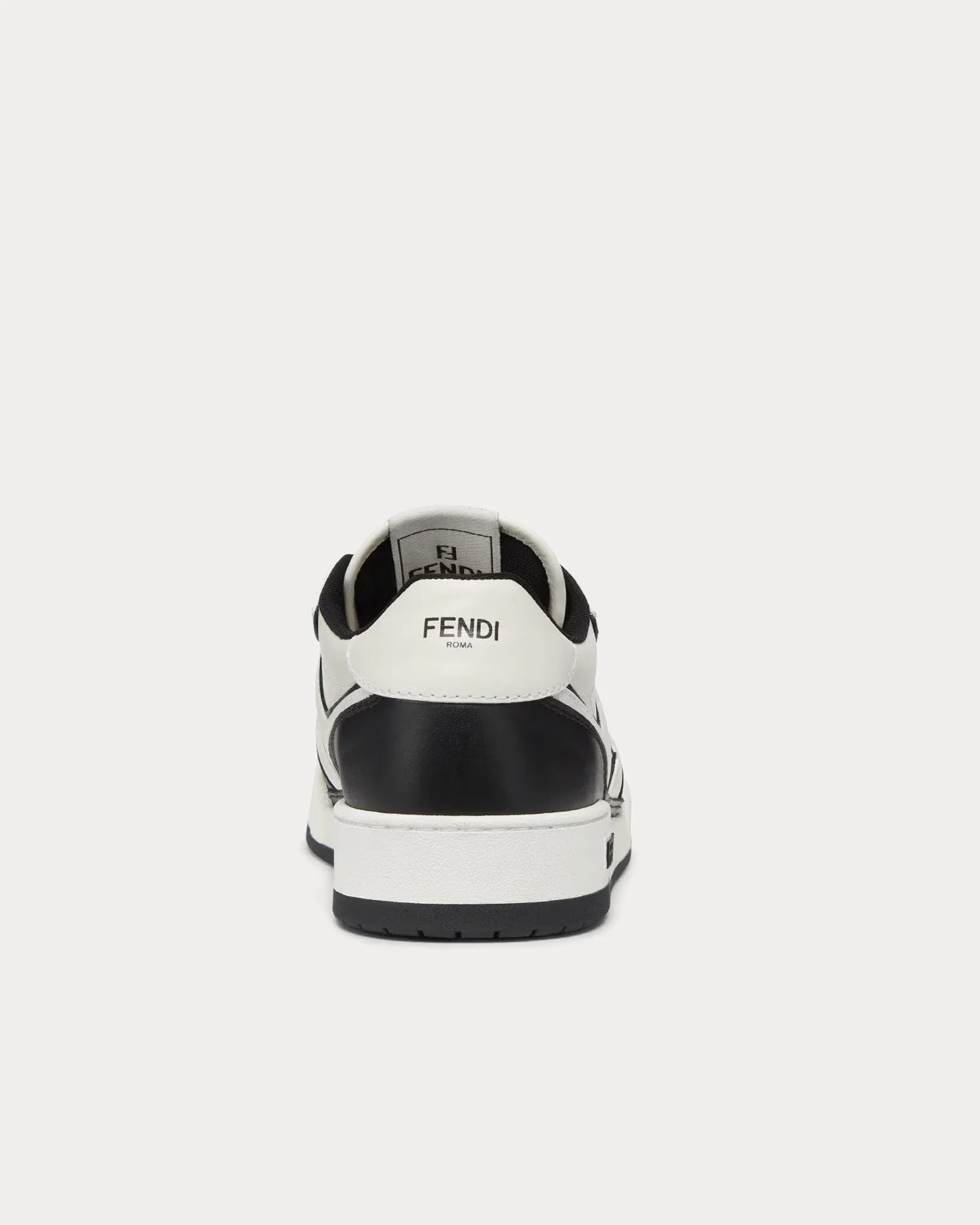 Match Leather Black / White Low Top Sneakers