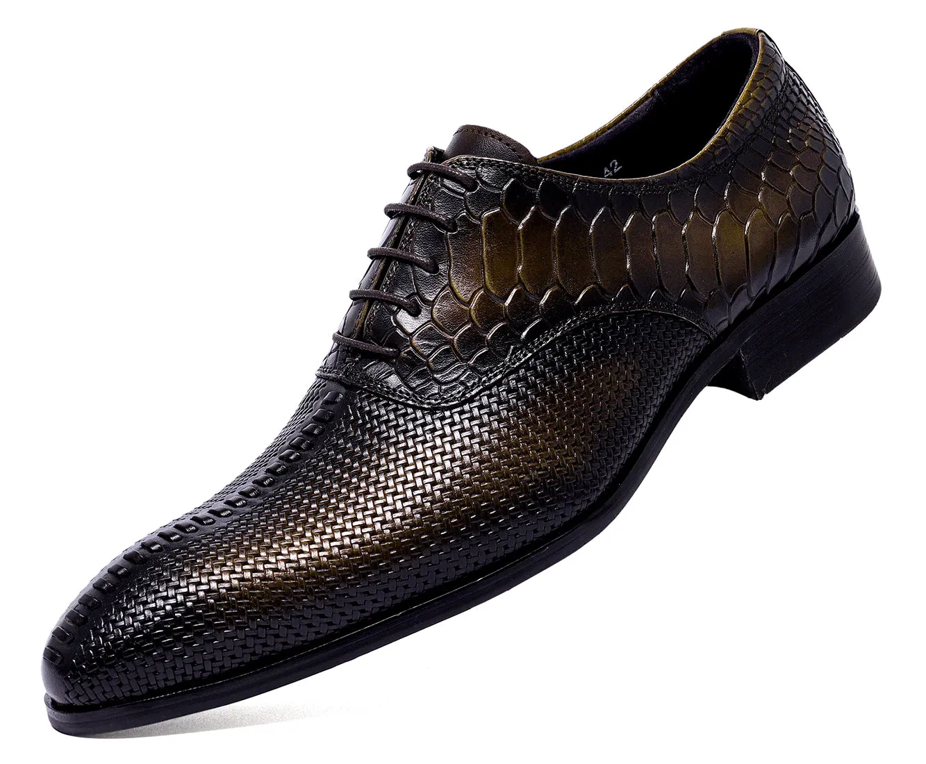 Men's Formal Leather Woven Oxfords