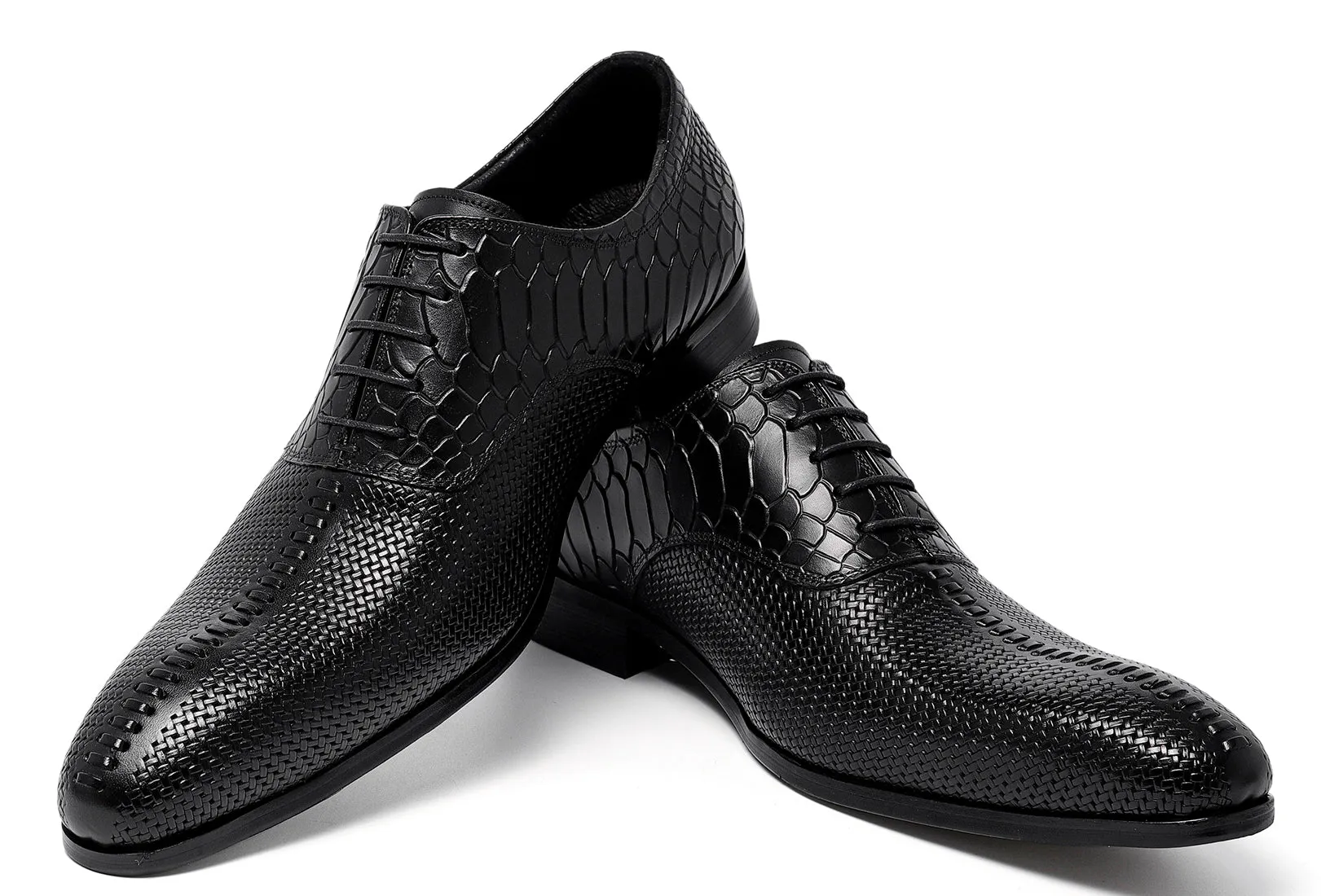 Men's Formal Leather Woven Oxfords