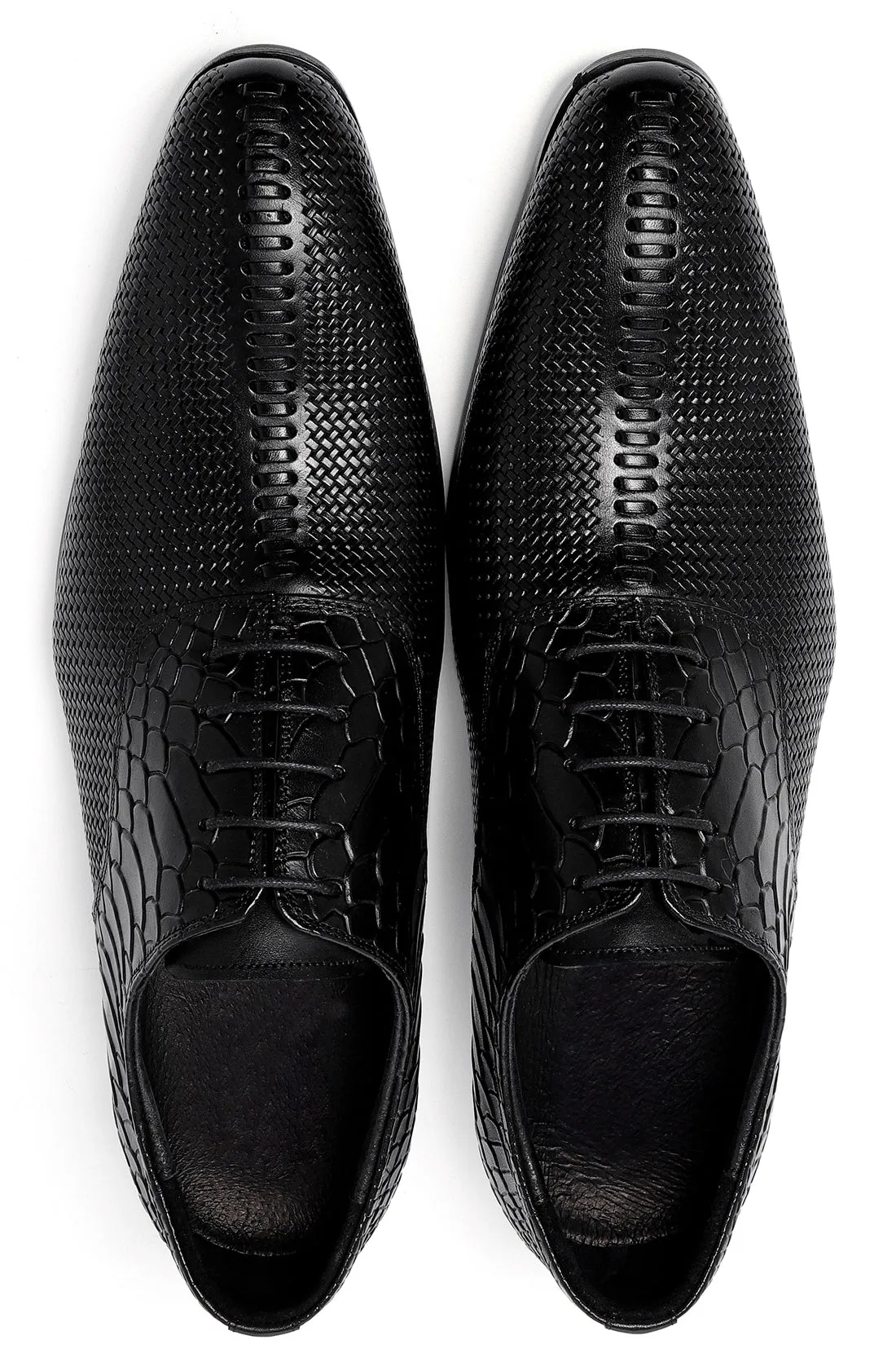 Men's Formal Leather Woven Oxfords