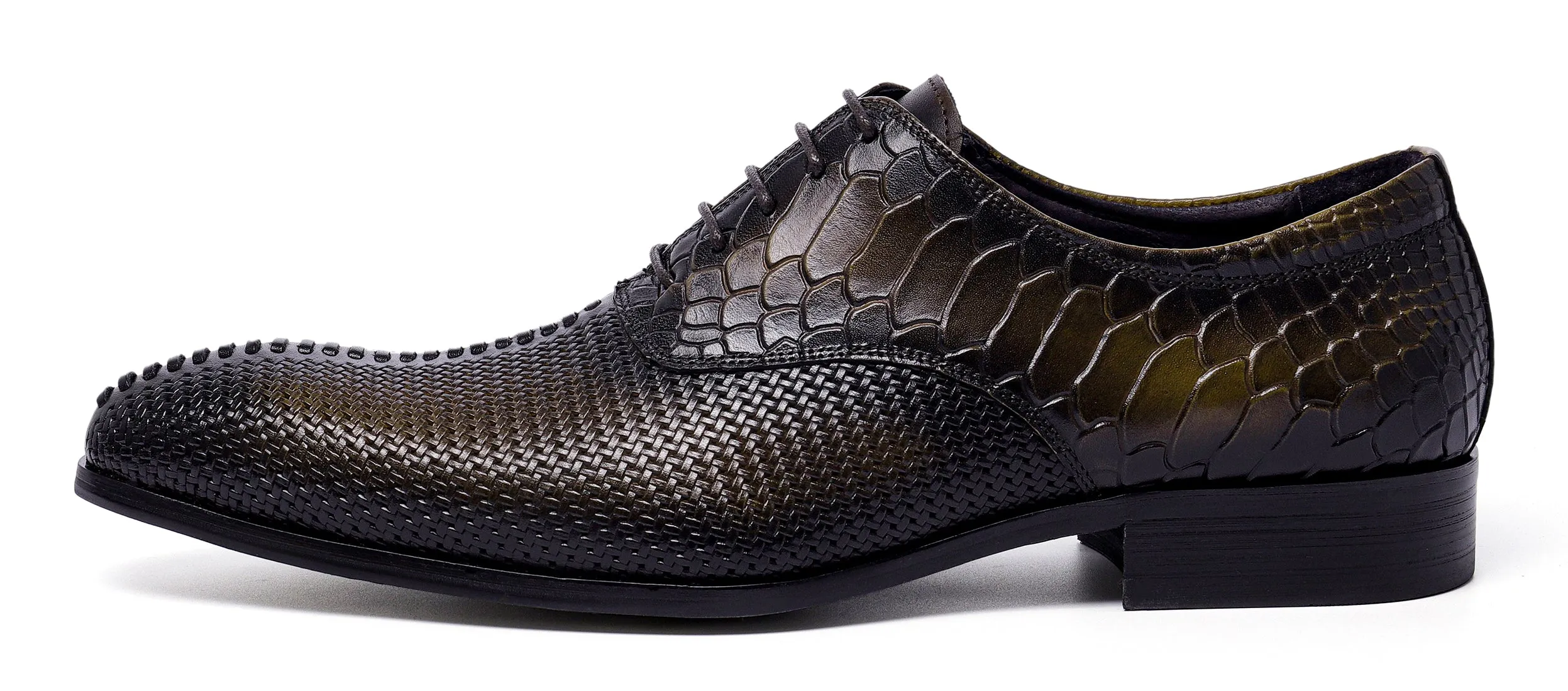 Men's Formal Leather Woven Oxfords