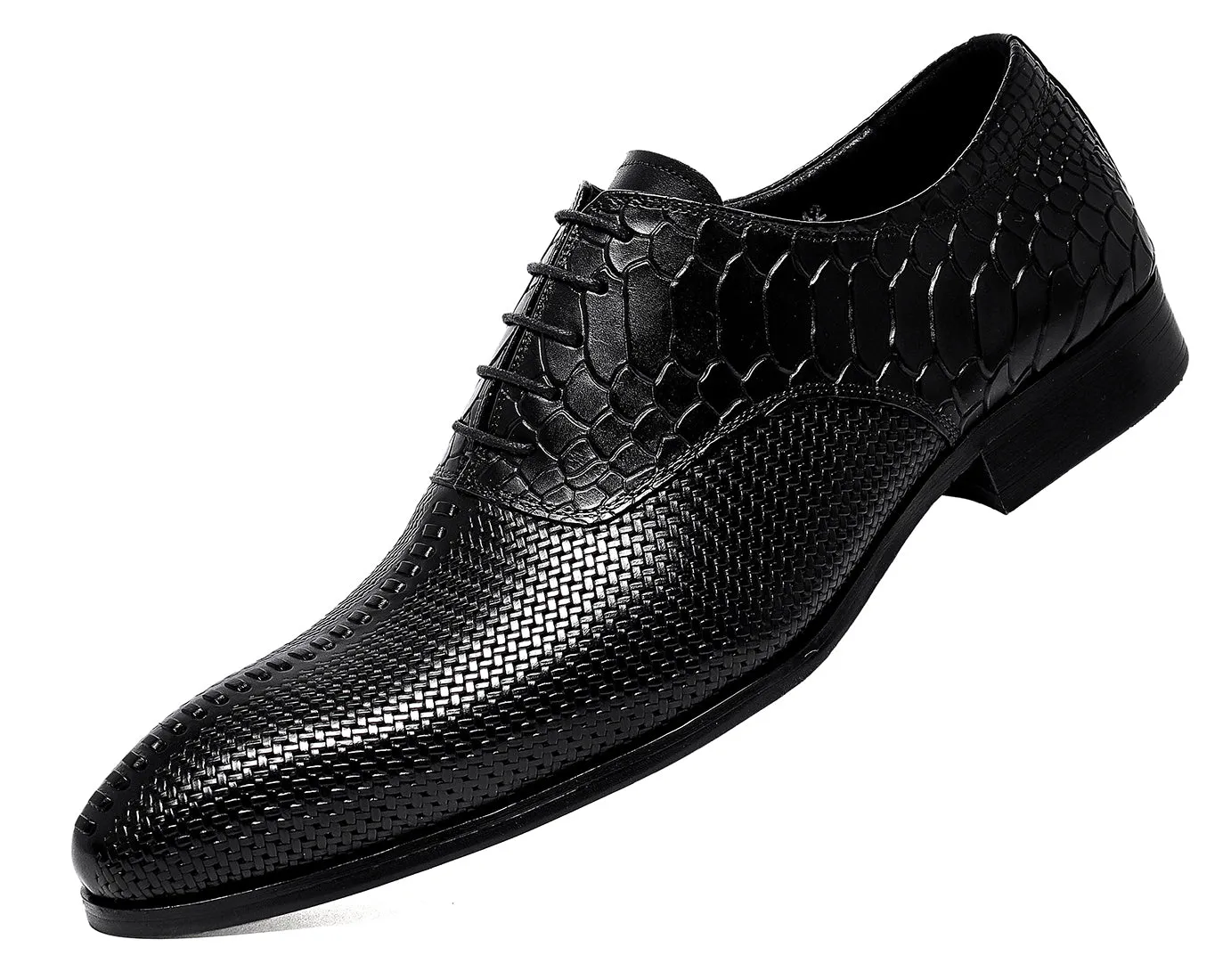 Men's Formal Leather Woven Oxfords