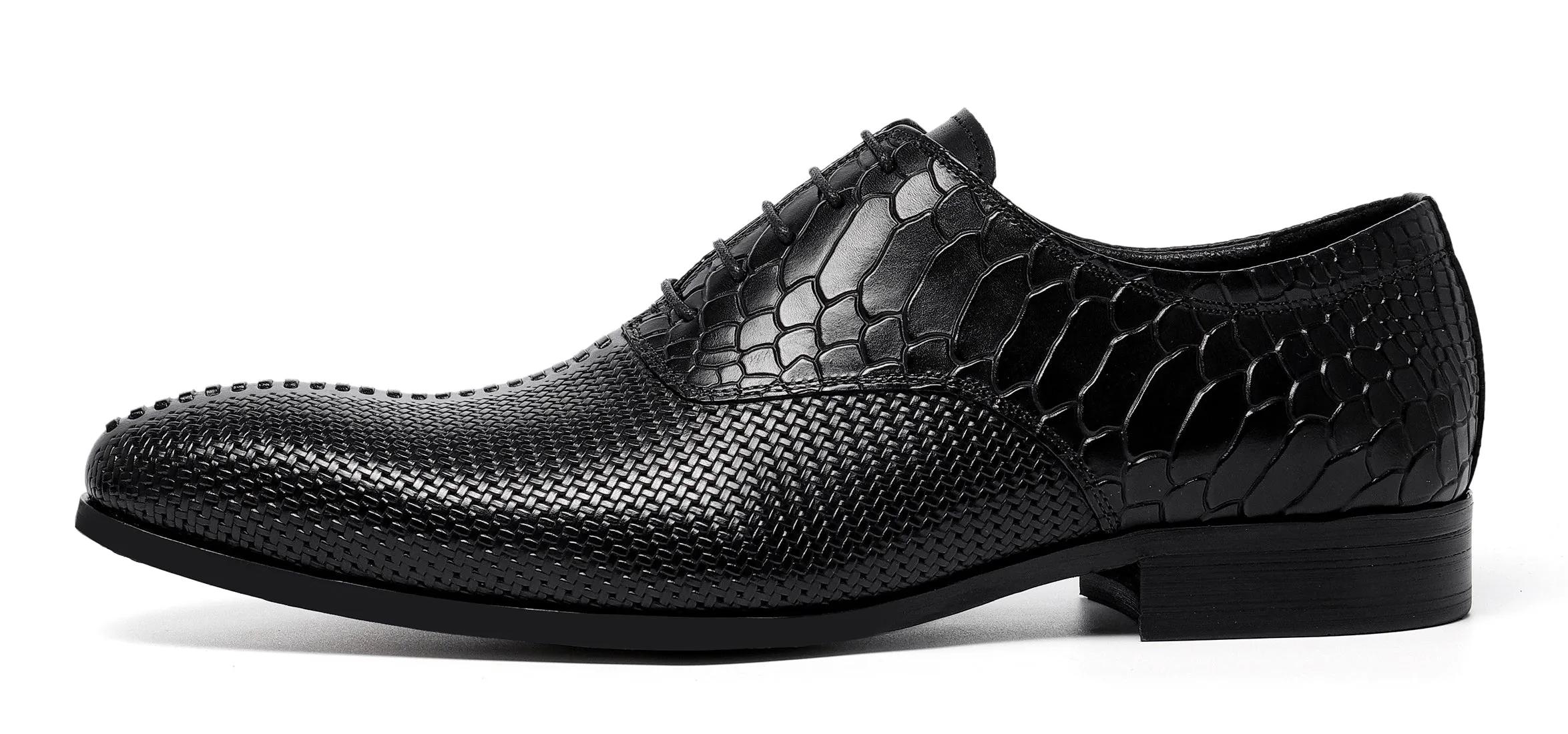 Men's Formal Leather Woven Oxfords