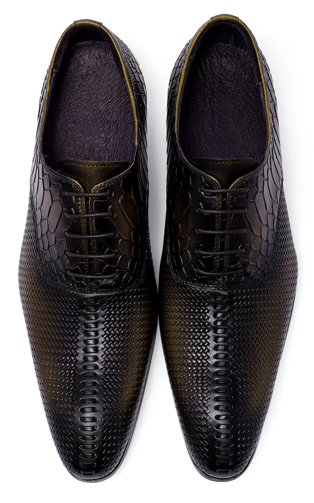 Men's Formal Leather Woven Oxfords
