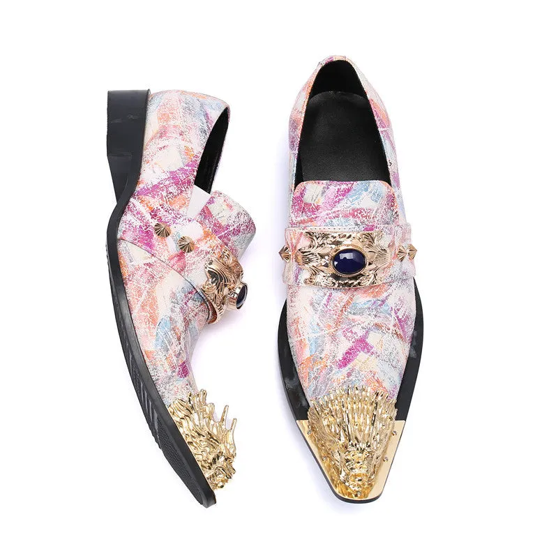 Men's leather shoes Korean style business casual leather breathable British inner heightening formal wear one-piece drop-shipping wedding groom's shoes