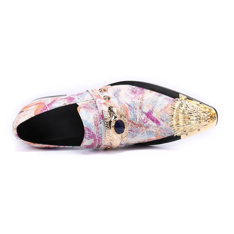Men's leather shoes Korean style business casual leather breathable British inner heightening formal wear one-piece drop-shipping wedding groom's shoes