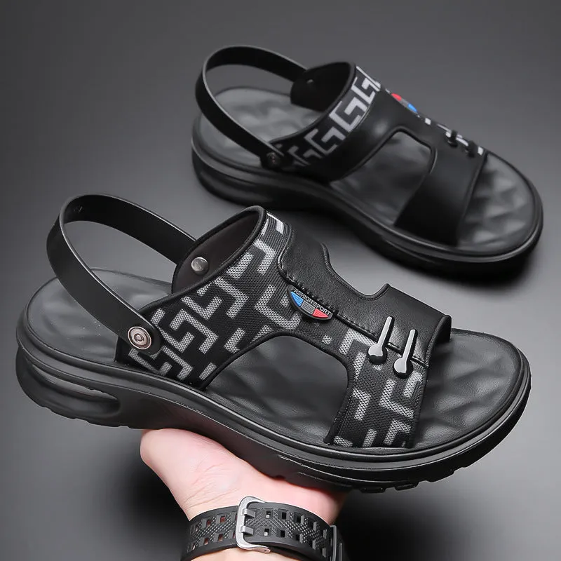 Men's Outer Wear Platform Sandals (In Stock)