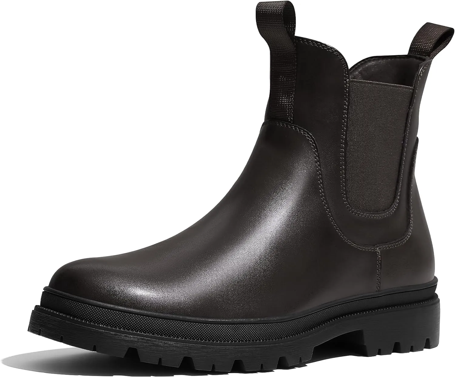 Men's Sleek Black Lace Up Ankle Boots