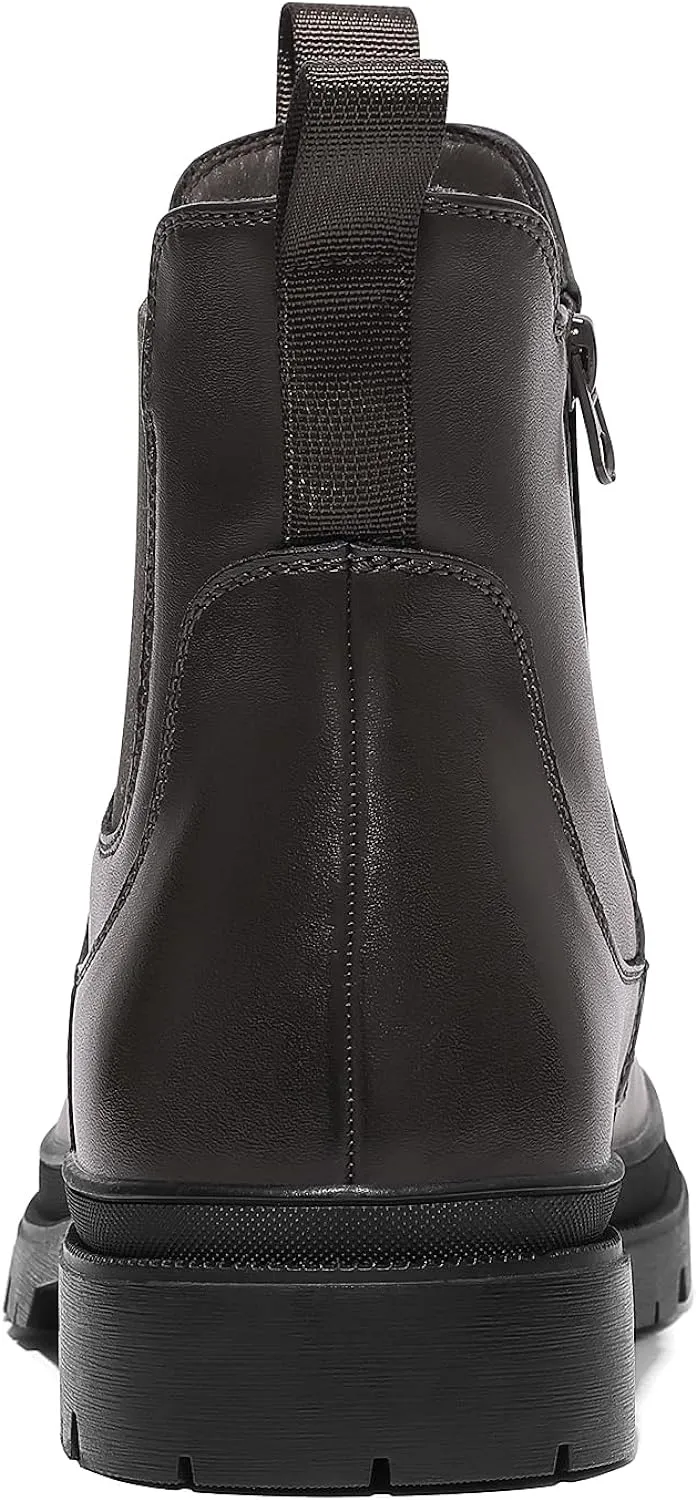 Men's Sleek Black Lace Up Ankle Boots