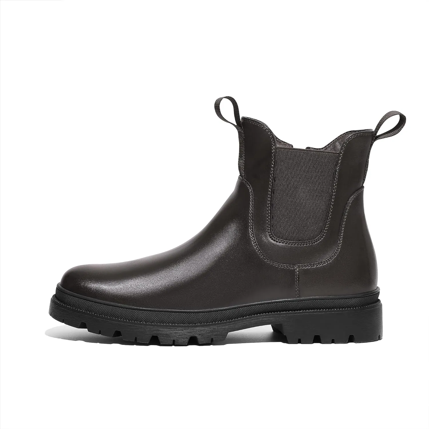 Men's Sleek Black Lace Up Ankle Boots