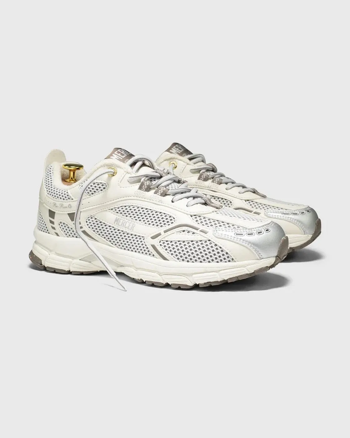 Mercer - Sneakers Re-Run Cactus White/Brown