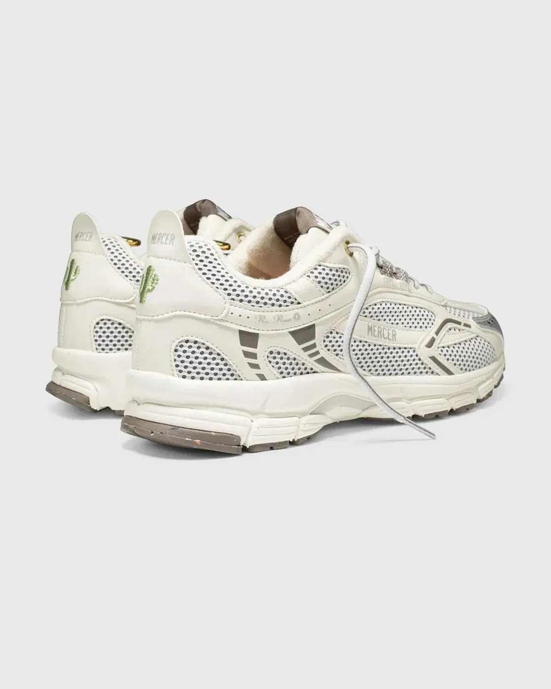 Mercer - Sneakers Re-Run Cactus White/Brown