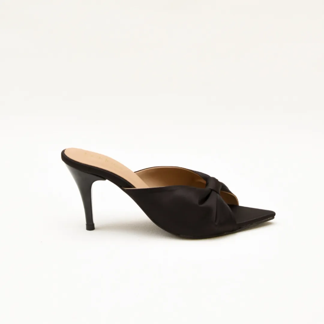 Midnight Elegance Mules Black