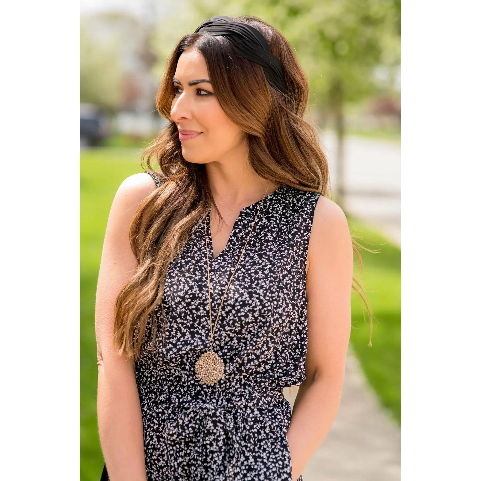 Mini Floral Tie Waist Tank Dress