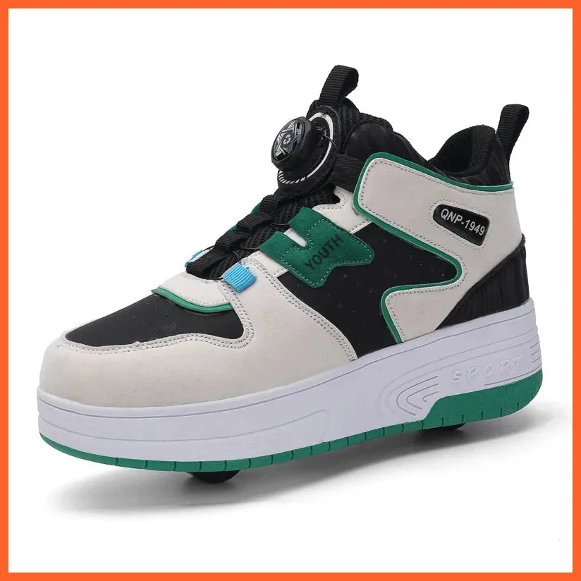 New Children Roller Skate Shoes | Sneakers With Two Wheels
