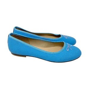 Nicky Hilton x French Sole Blue Bow Flats