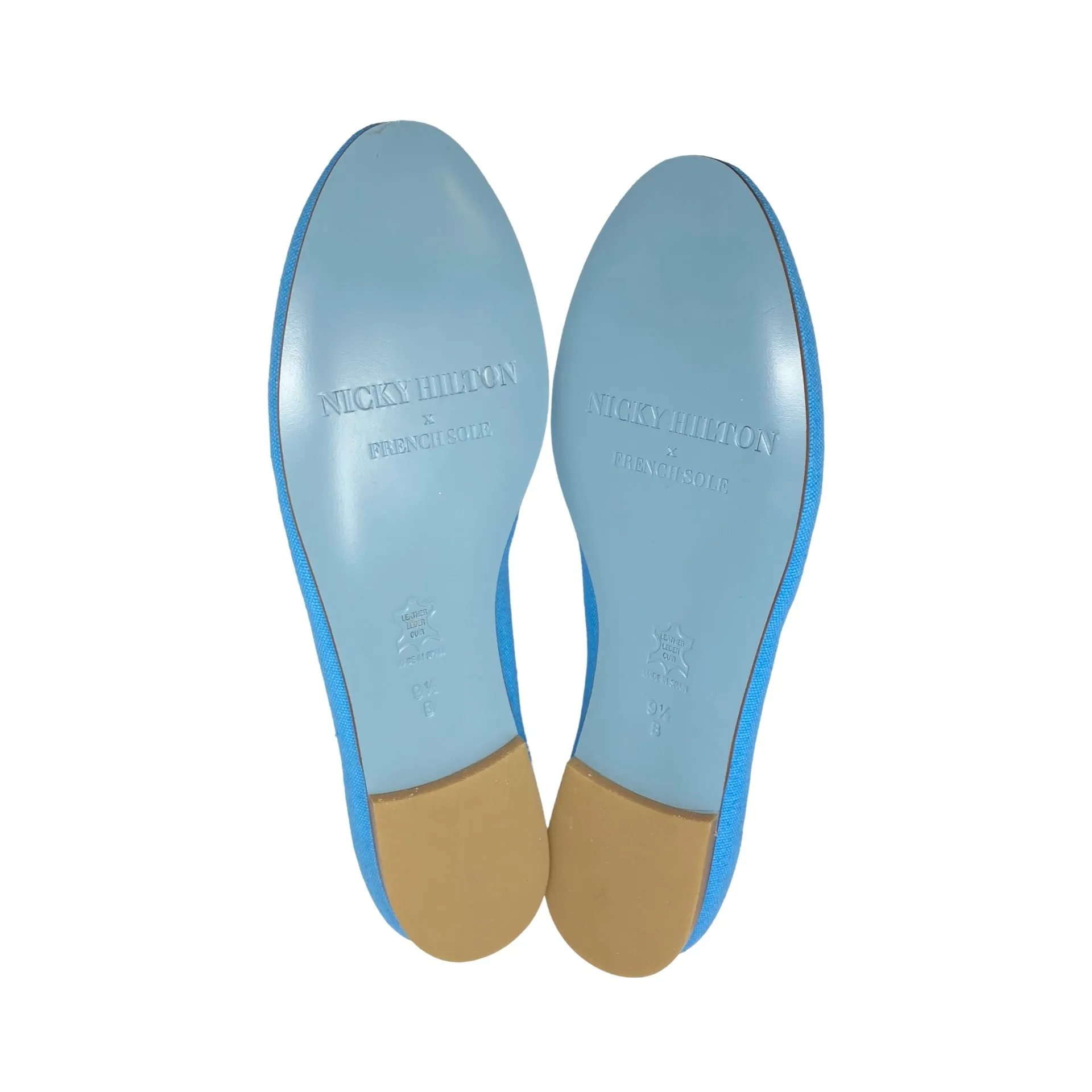 Nicky Hilton x French Sole Blue Bow Flats