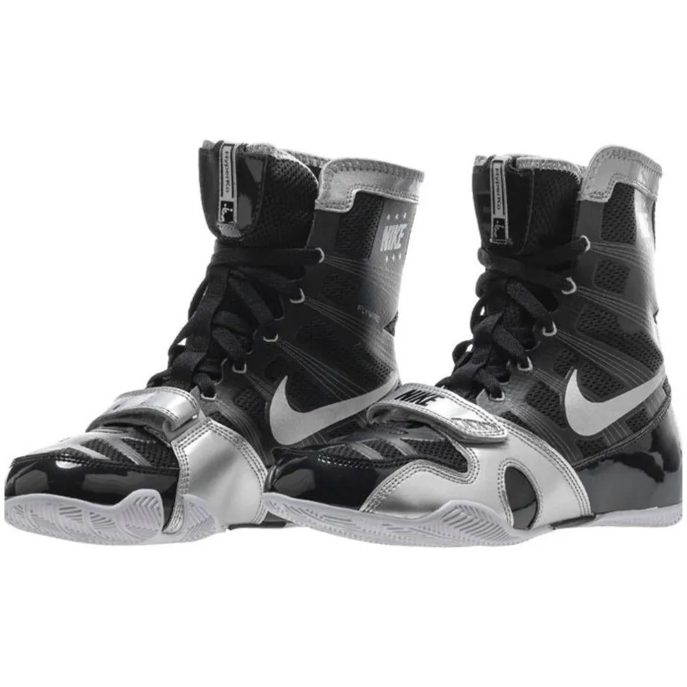 Nike Hyper KO Boxing Boots - Black/Silver