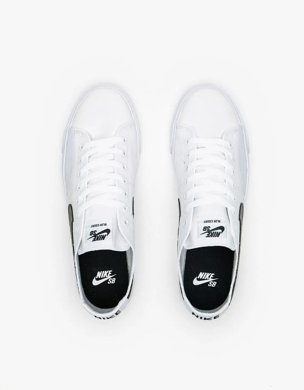 Nike SB BLZR Court Skate Shoes - White/Black-White-Black