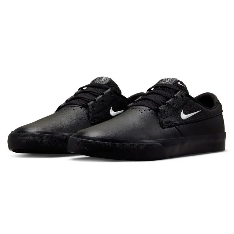 Nike SB Shane Premium Skateboard Shoe - Black/Metallic Silver-Black-Black