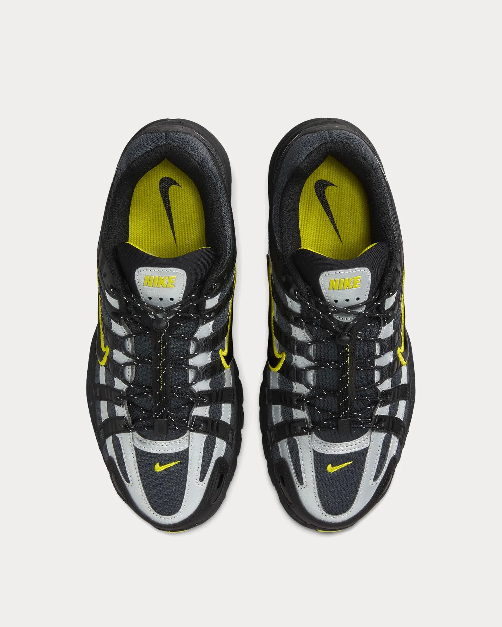 P-6000 Anthracite / High Voltage / Metallic Silver / Black Low Top Sneakers