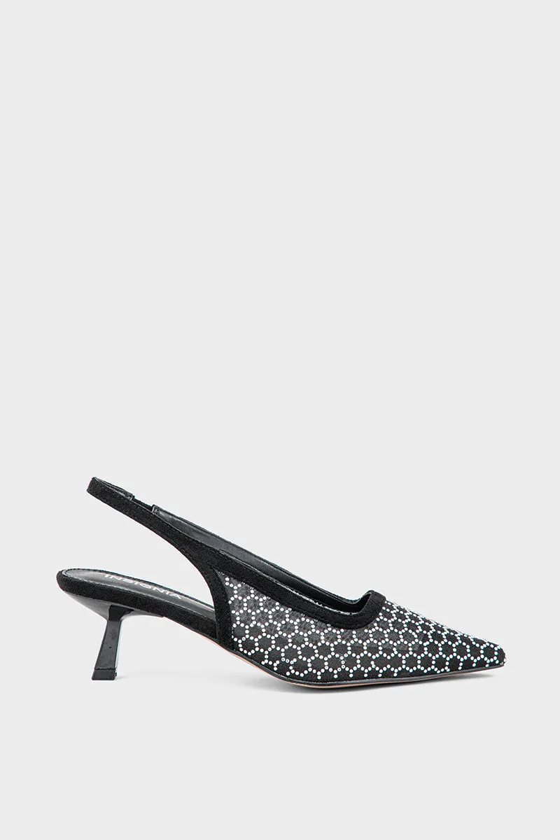 Party Wear Sling Back IP4014-Black