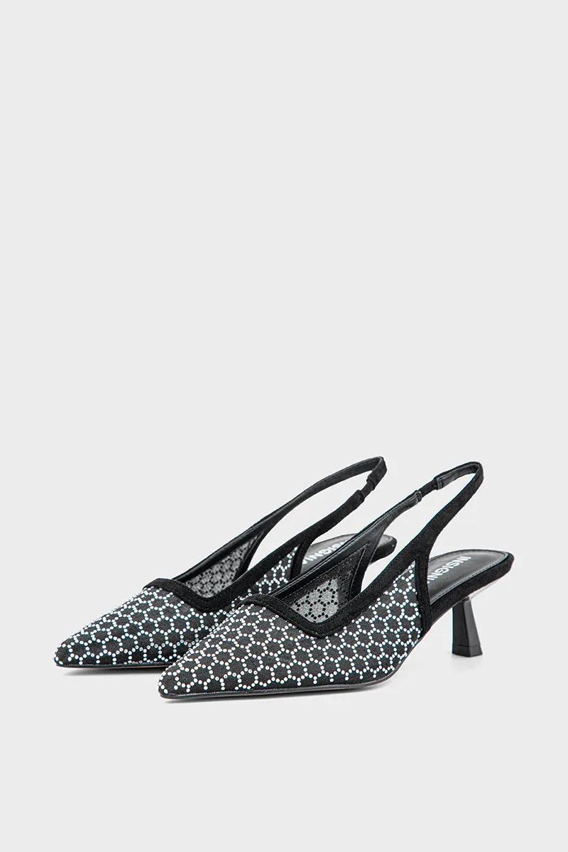 Party Wear Sling Back IP4014-Black