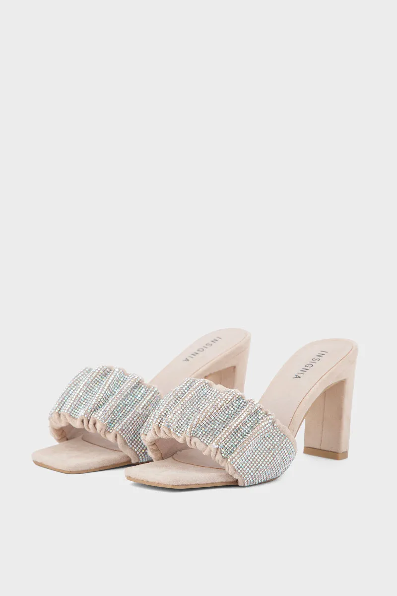 Party Wear Slip On I29182-Beige