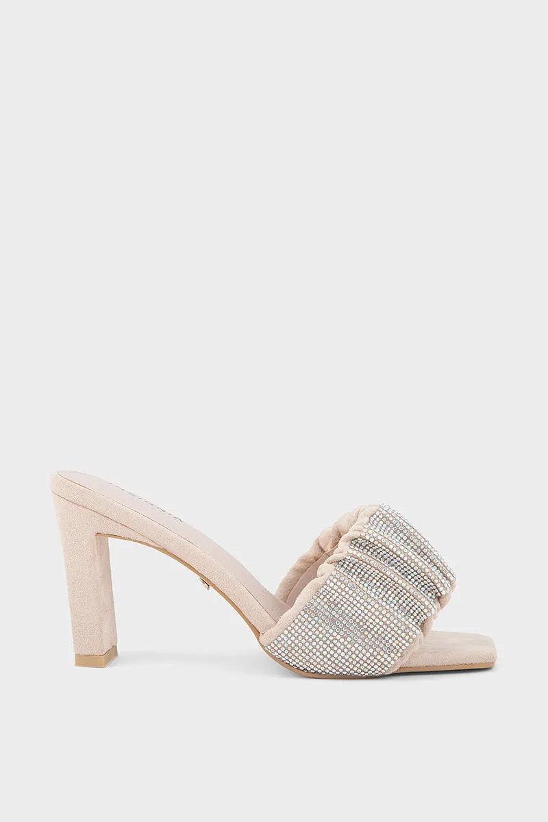 Party Wear Slip On I29182-Beige