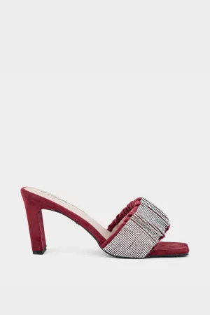Party Wear Slip On I29182-Maroon