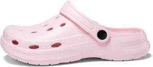 Pink Unisex Garden Clogs Size 6-6.5 Women/4.5-5 Men: Breathable & Quick-Drying Shoes