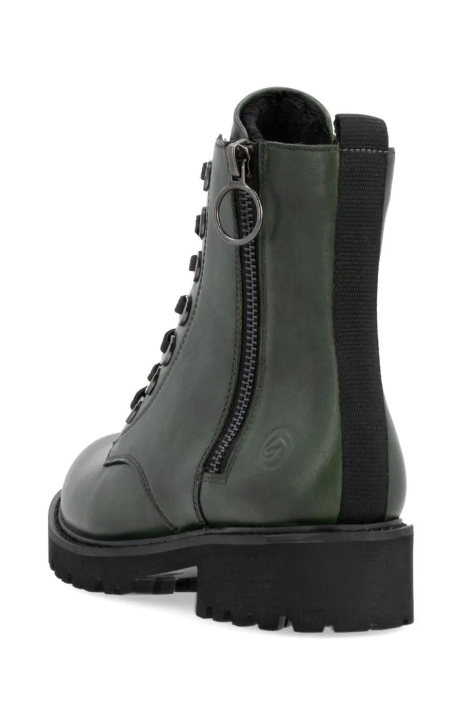 Remonte Lace Up Boots in Green